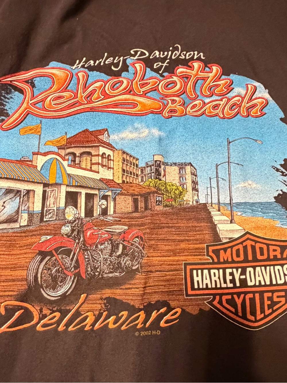 Harley-Davidson Rehoboth Beach Black Graphic T-Shirt